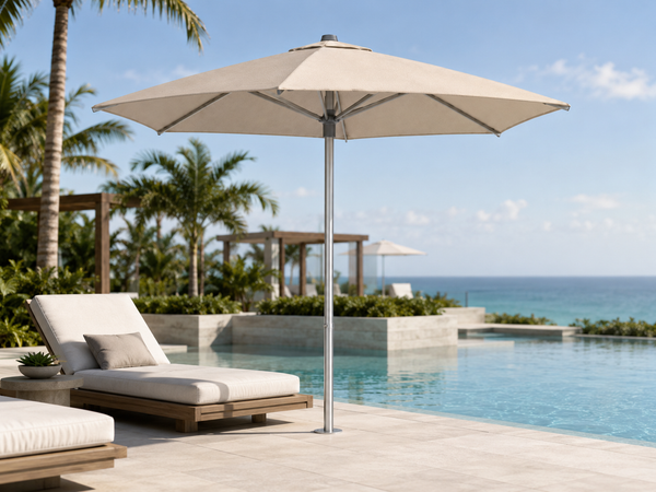 AquaLuxe In-Ground Poolside Patio Umbrella