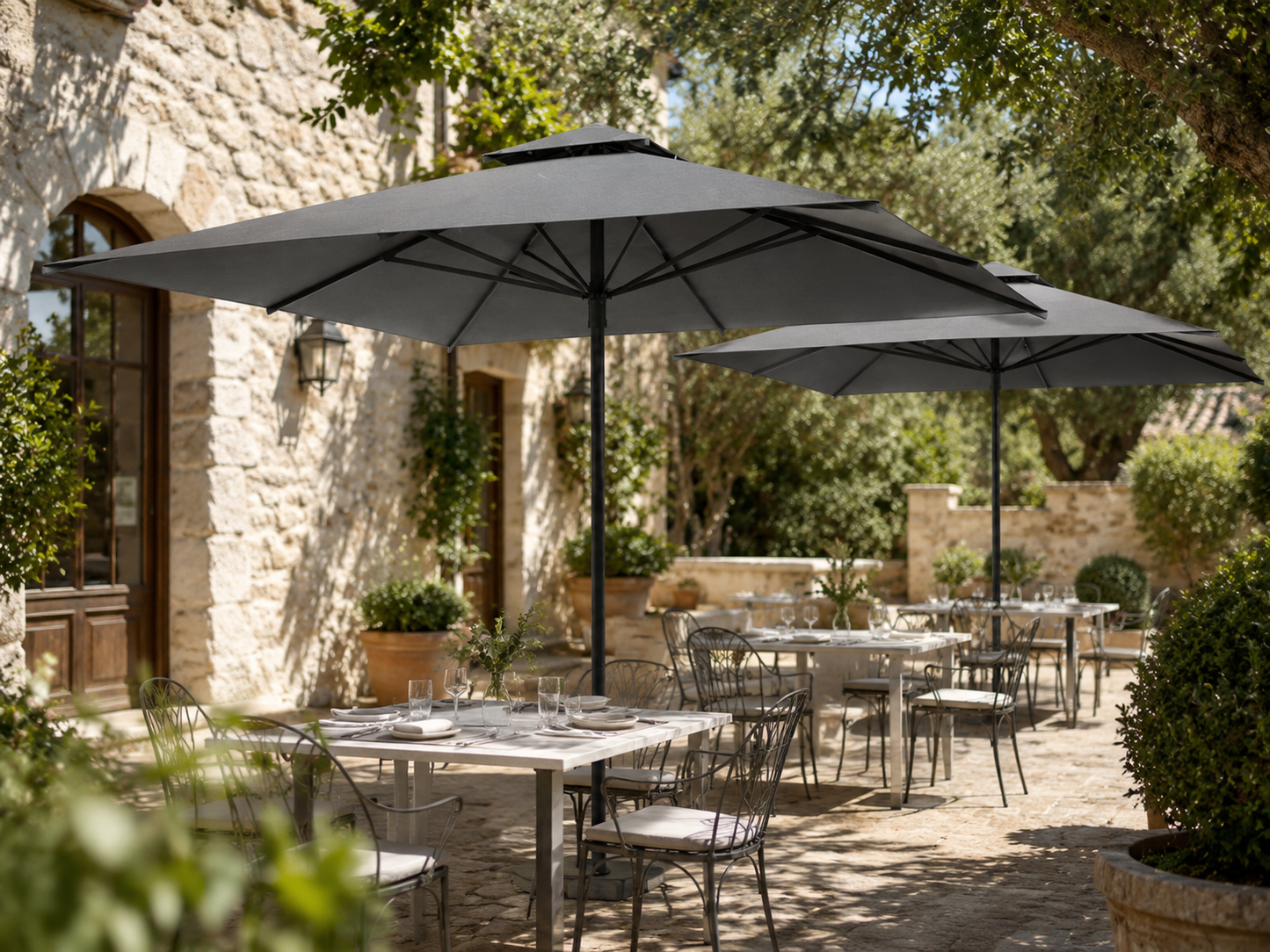 ShadeCraft Square Center Pole Patio Umbrella