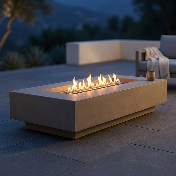 StrataForm Elevate Concrete Fire Table — Studio Shot
