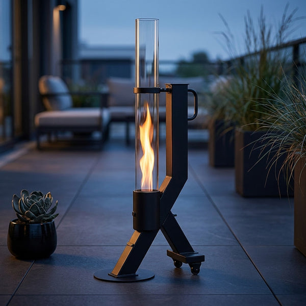 EmberHalo Mobile Flame Tower — Studio Shot