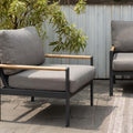 Amber Sofa Teak and Aluminum Chair