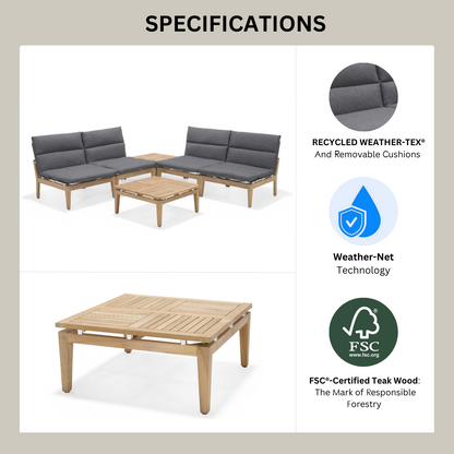 Arno 6pc Corner Set Dark