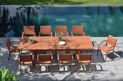 Catalina Stacking Wood Armchair - 4 Piece