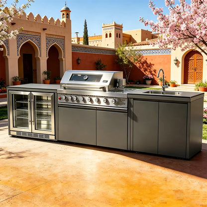 Full Kitchens Offer Complete Outdoor Kitchens, Durable Cabinets Set with Kitchen Islands & Carts, Ensemble Casserole De Cuisine