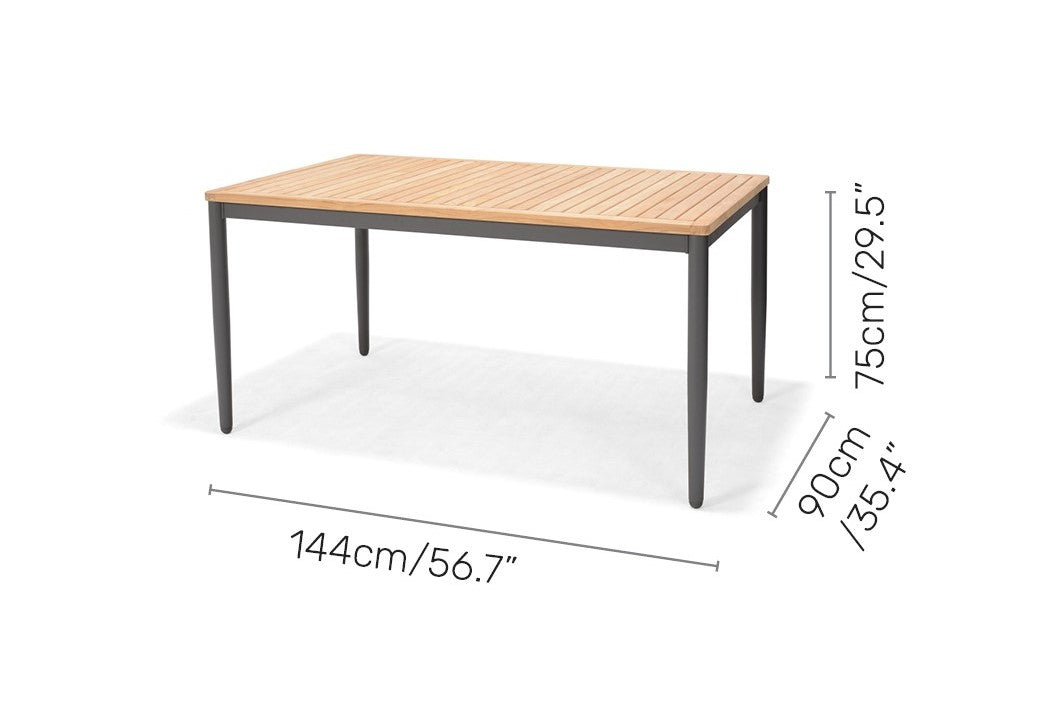 Topaz 4 Piece Small Rectangular Dining Set