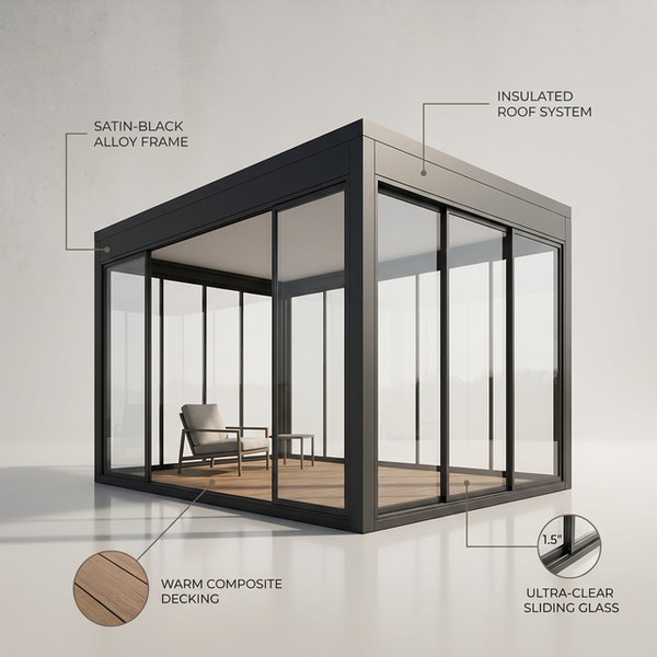 VetroHaus Panorama Glass Pavilion — Lifestyle